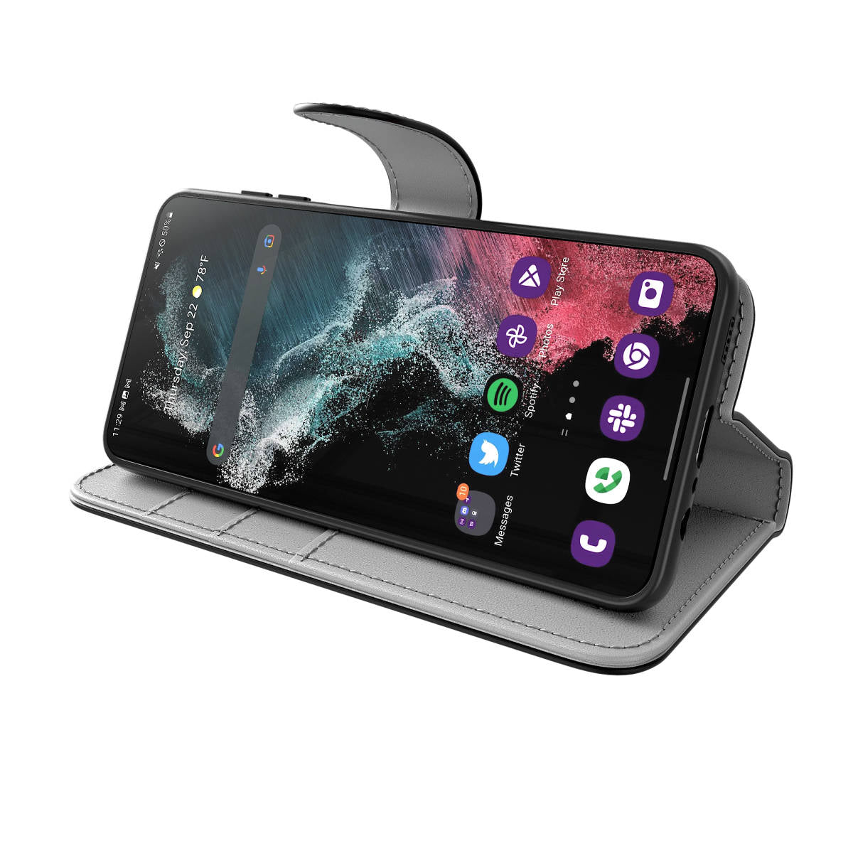 Leather Case Classic Samsung Series Folio