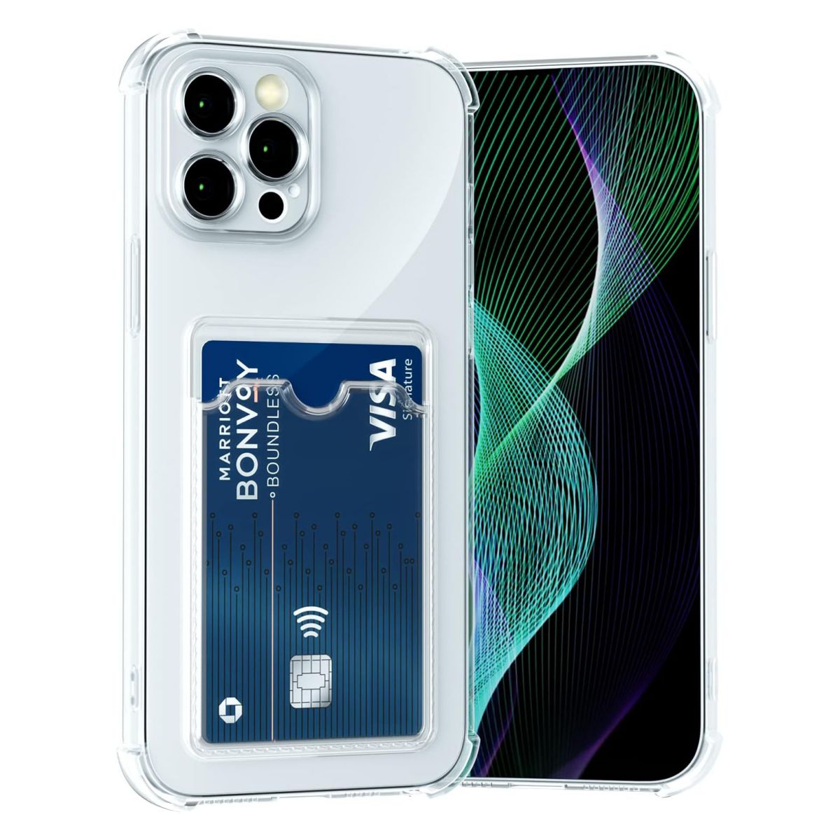 Gel Card (Samsung) Clear Case with Card Slot