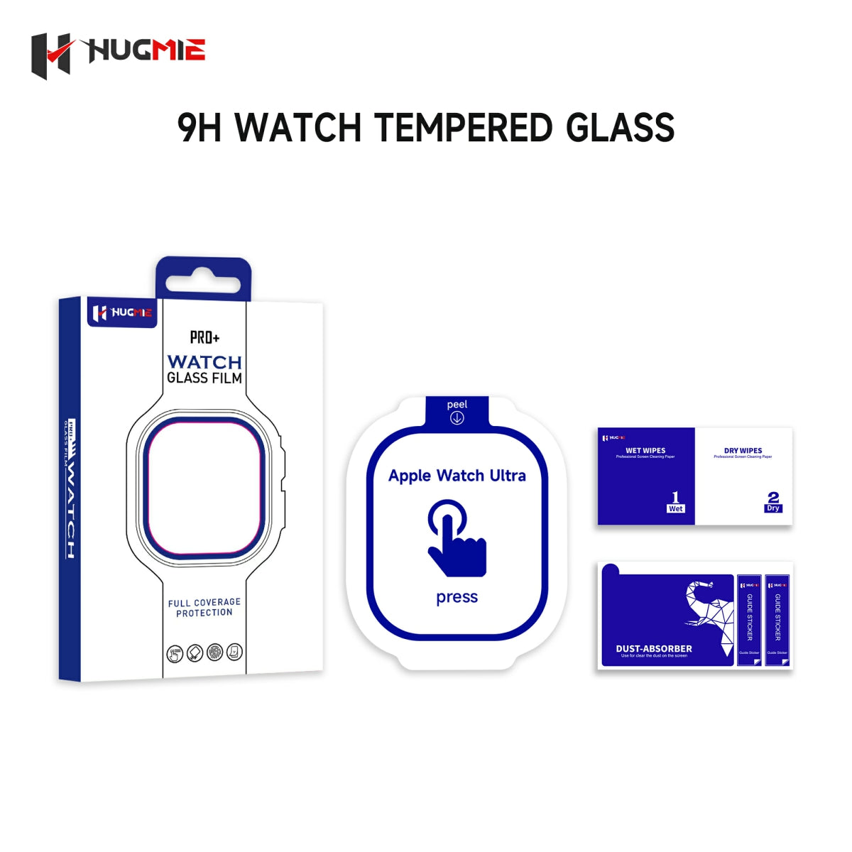 Hugmie® HD Screen Protector With Automatic Stick Film Tool For iWatch Ultra 49mm