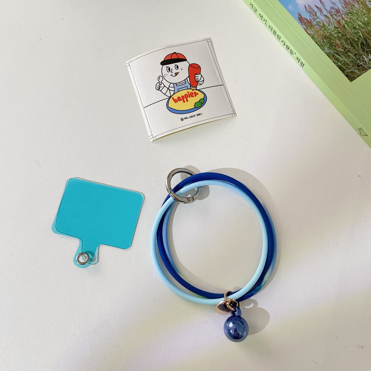 3 in 1 Universal Silicone Phone Wrist Lanyard With Bell - Hugmie