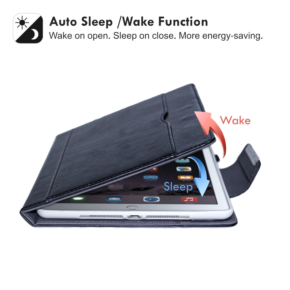 iPad Sensation Series Folio Leather Case