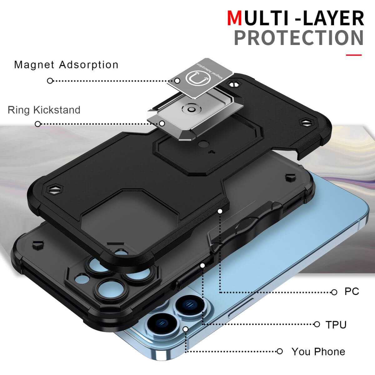 Pop Stand (iPhone) Magnetic Ring Case