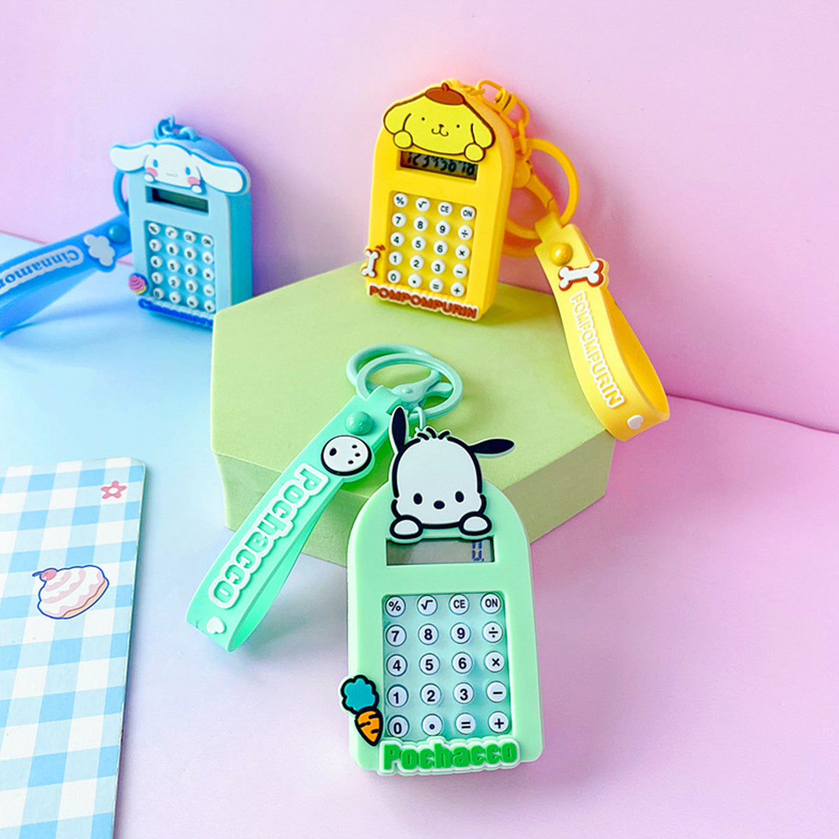 Sanrio Characters Cute Cartoon Calculator Keychain - HugmieToys