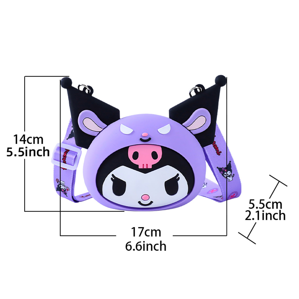 Sanrio Characters Mini Silicone Crossbody Bag - HugmieToys
