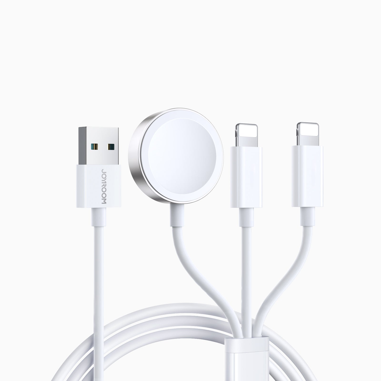 JOYROOM S-IW007 3-in-1 iWatch Magnetic Charging Cable 1.2m White