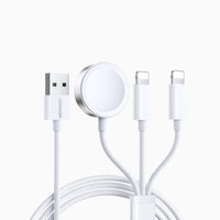 JOYROOM S-IW007 3-in-1 iWatch Magnetic Charging Cable 1.2m White