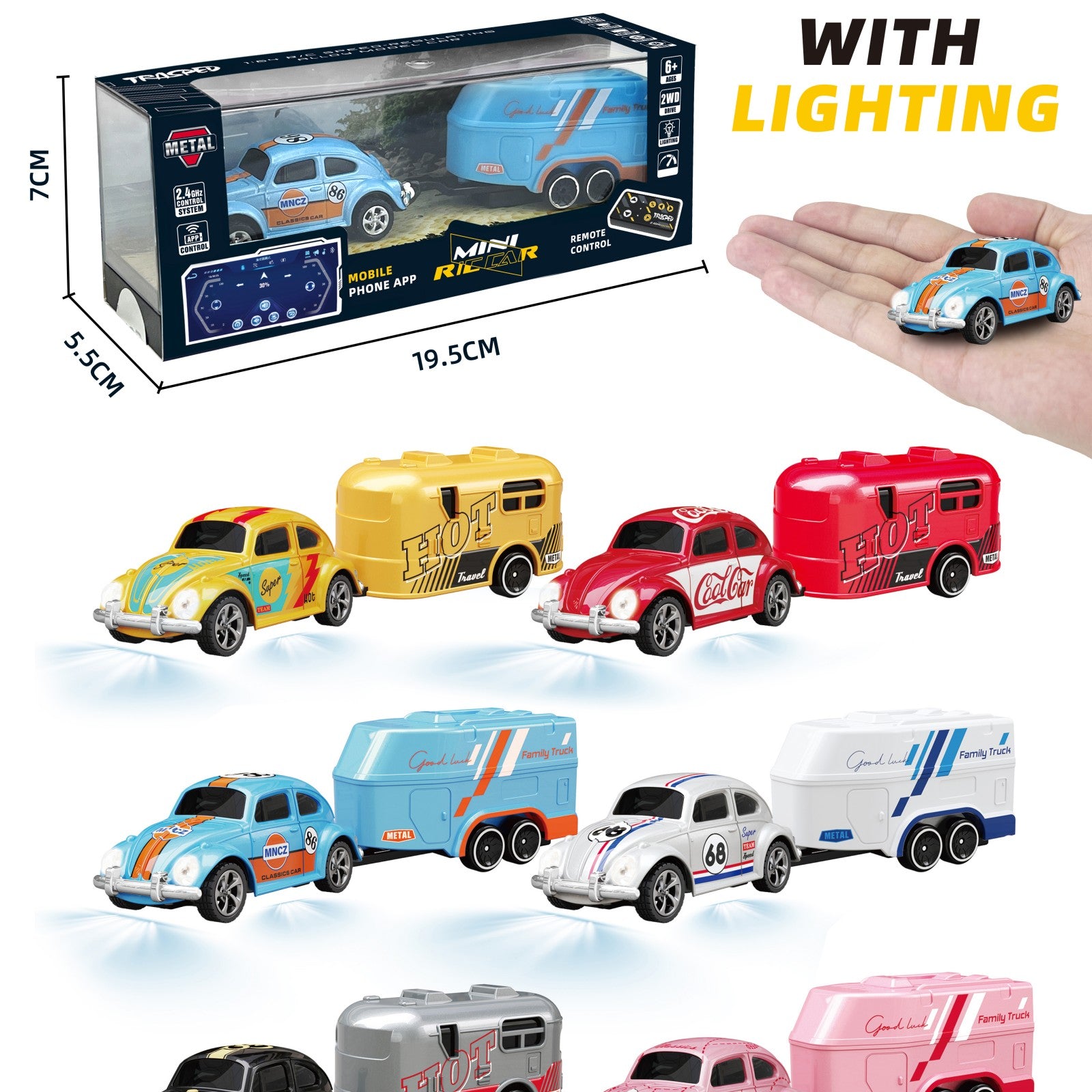 TRASPED Remote-controlled toy car