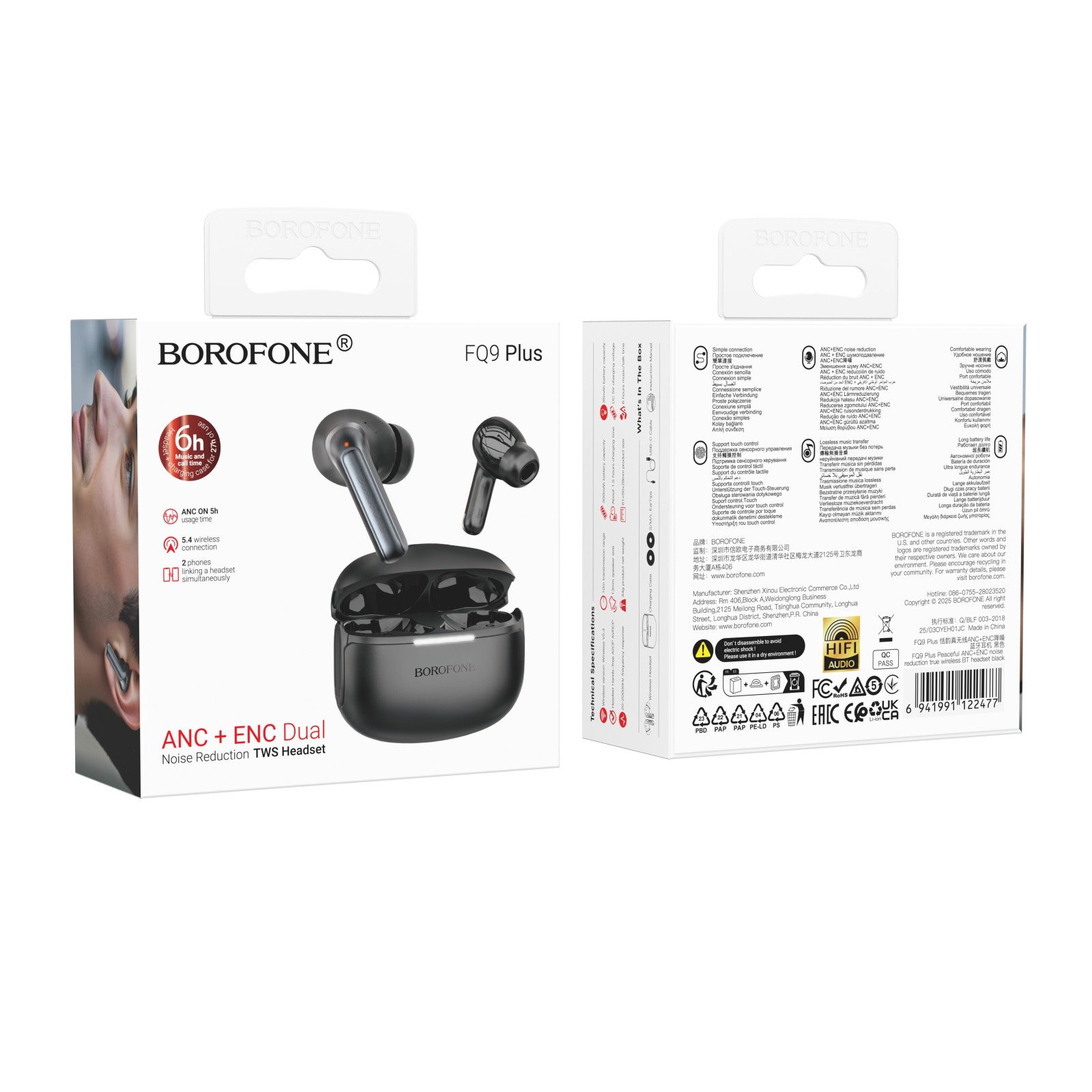 NEW BOROFONE True Wireless Stereo Headset