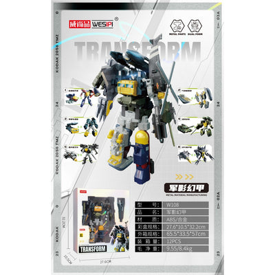 WESIPI Alloy Transform Robotic Action Figure