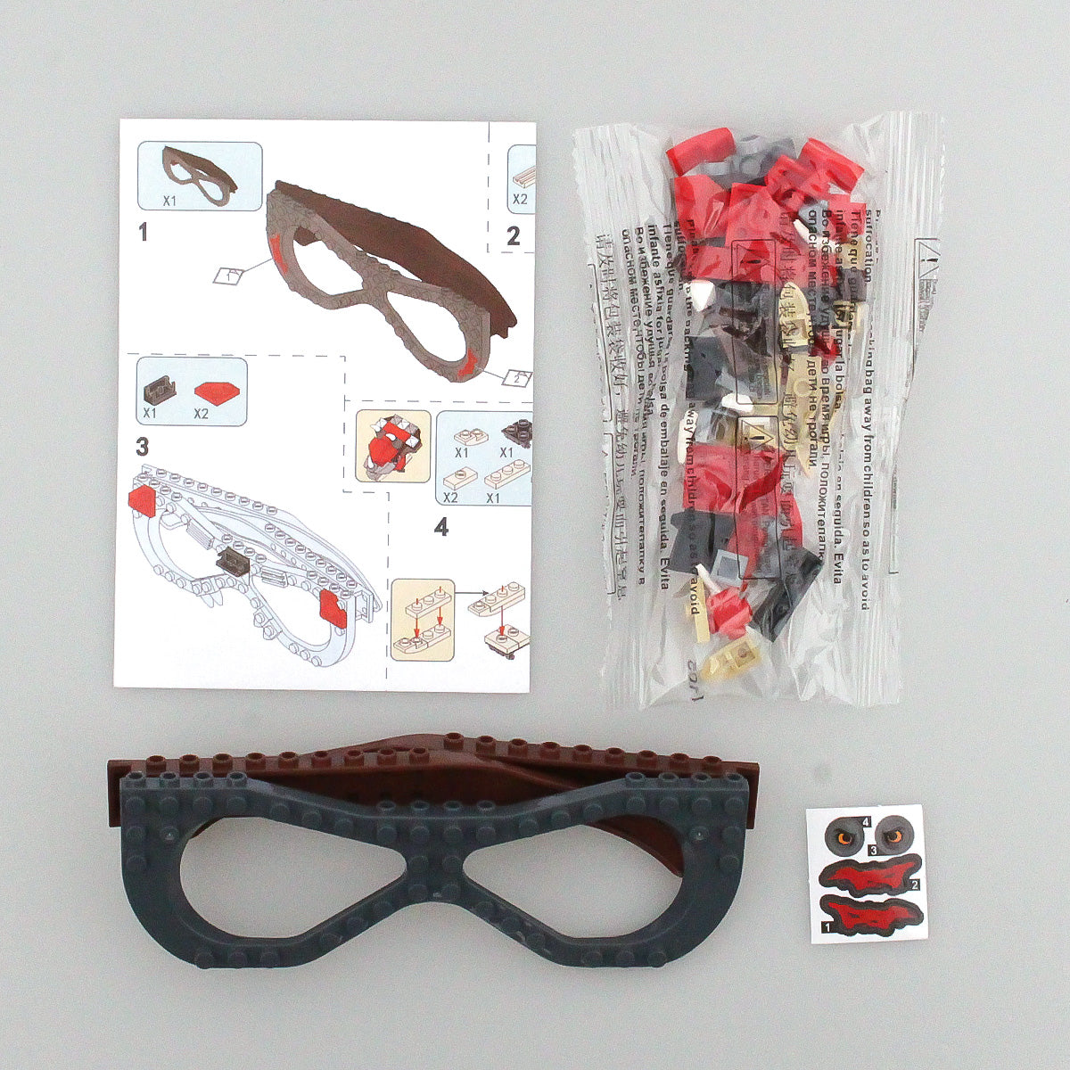 Kids DIY Glasses Building Block Set