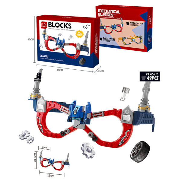 Kids DIY Glasses Building Block Set