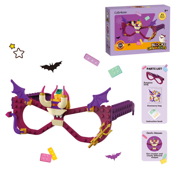 Kids DIY Glasses Building Block Set