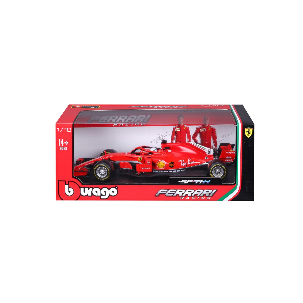 Bburago 1:18 Ferrari F1 Car Model 2018 SF71H