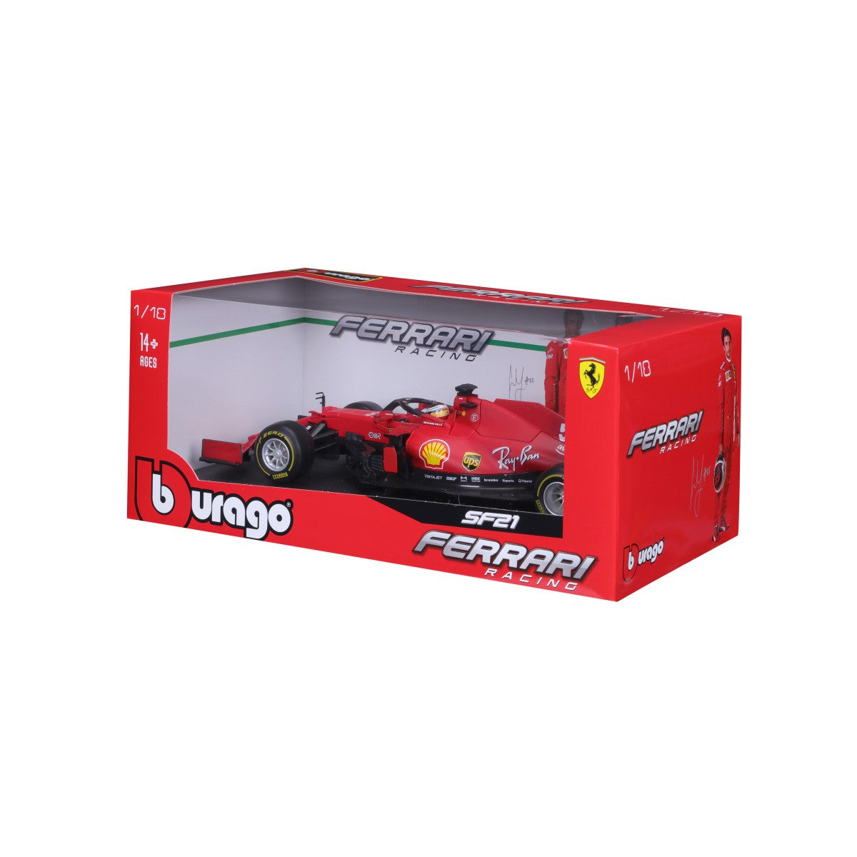 Bburago 1:18 Ferrari F1 Car Model 2021 SF21