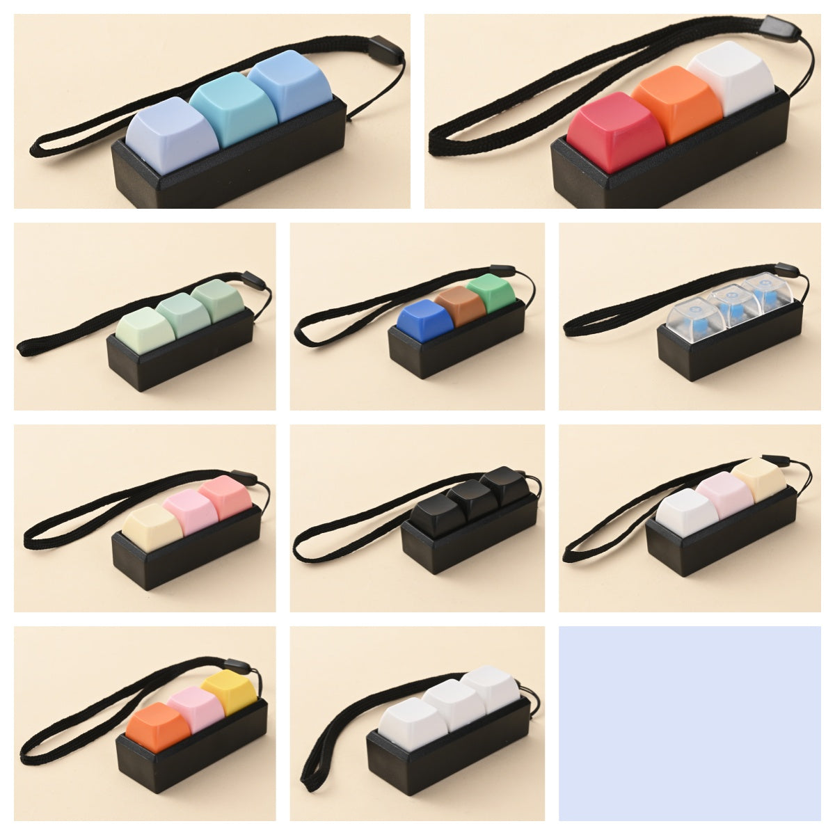 JC Keyboard Fidget Clicker Keychains