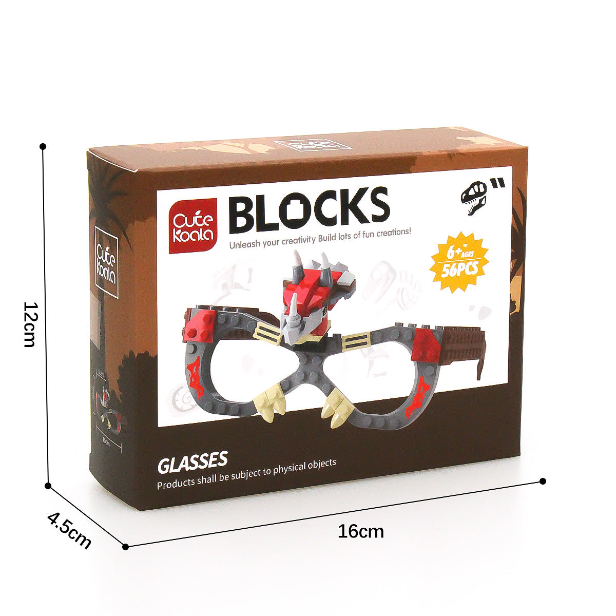 Kids DIY Glasses Building Block Set