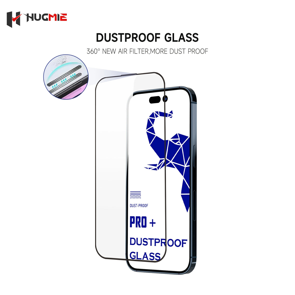 Hugmie® Dustproof KING Glass (iPhone/Samsung) Screen Protector