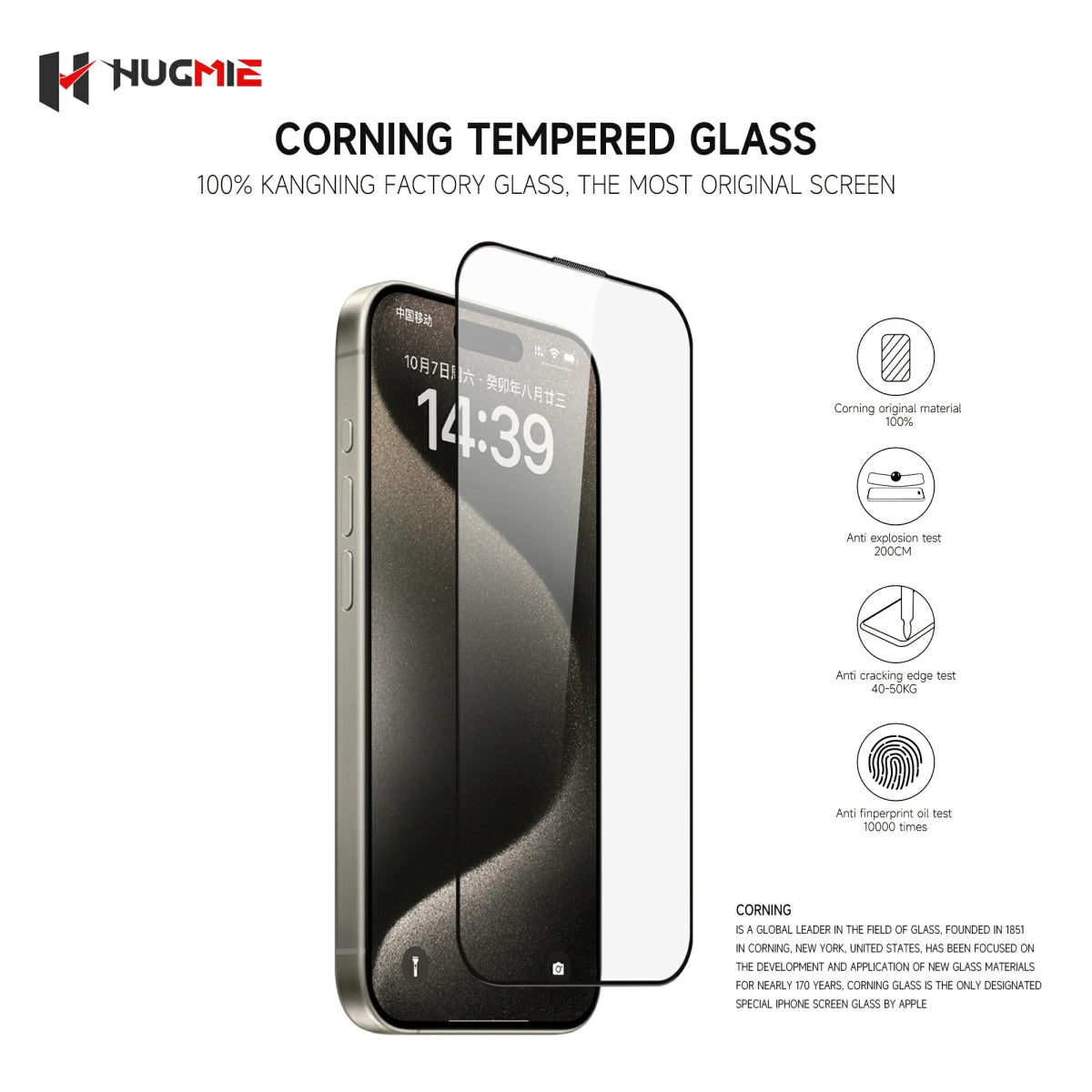 Hugmie® Corning Glass (iPhone) Screen Protector