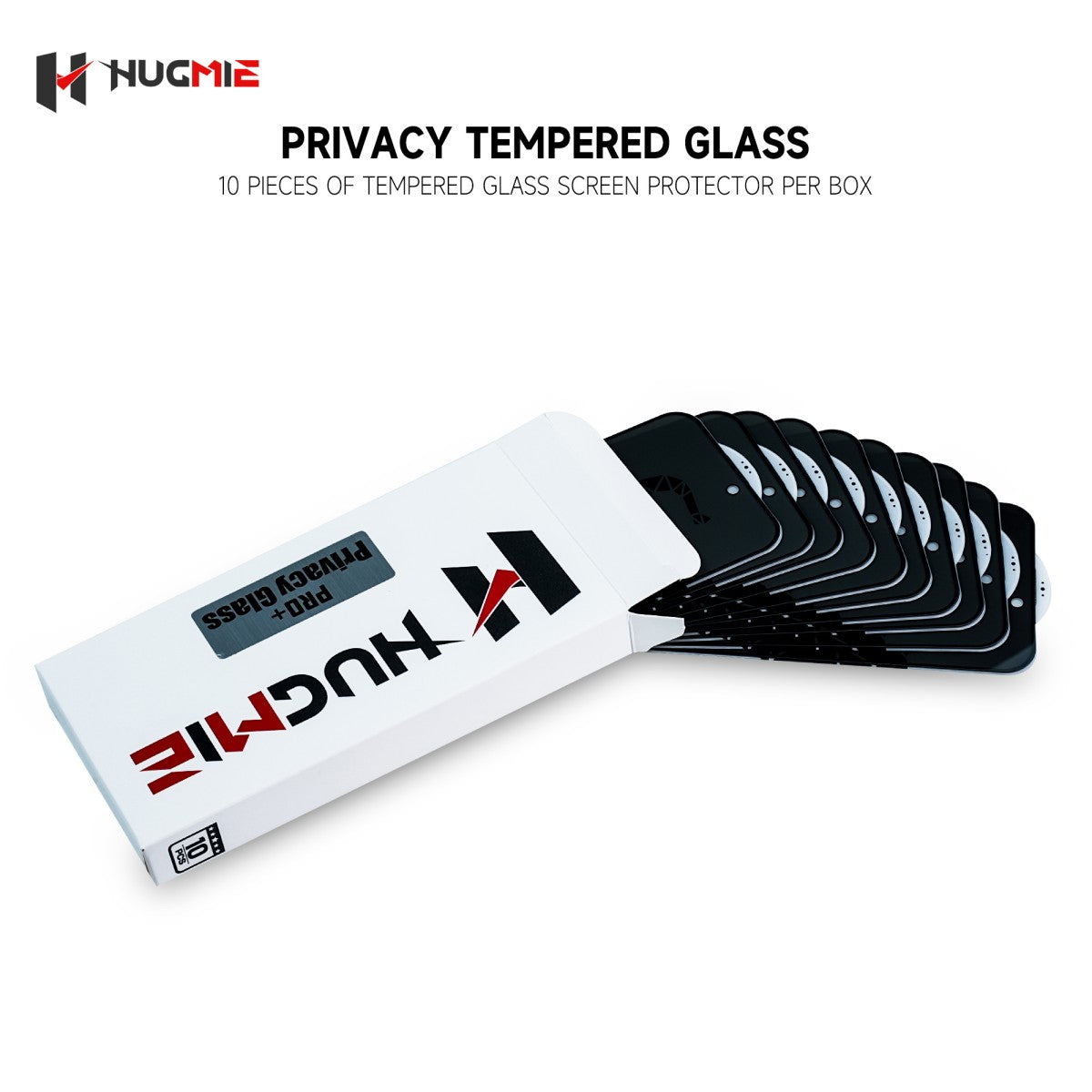 (10pcs/pack) Hugmie® Privacy Glass (iPhone/Samsung) Screen Protector