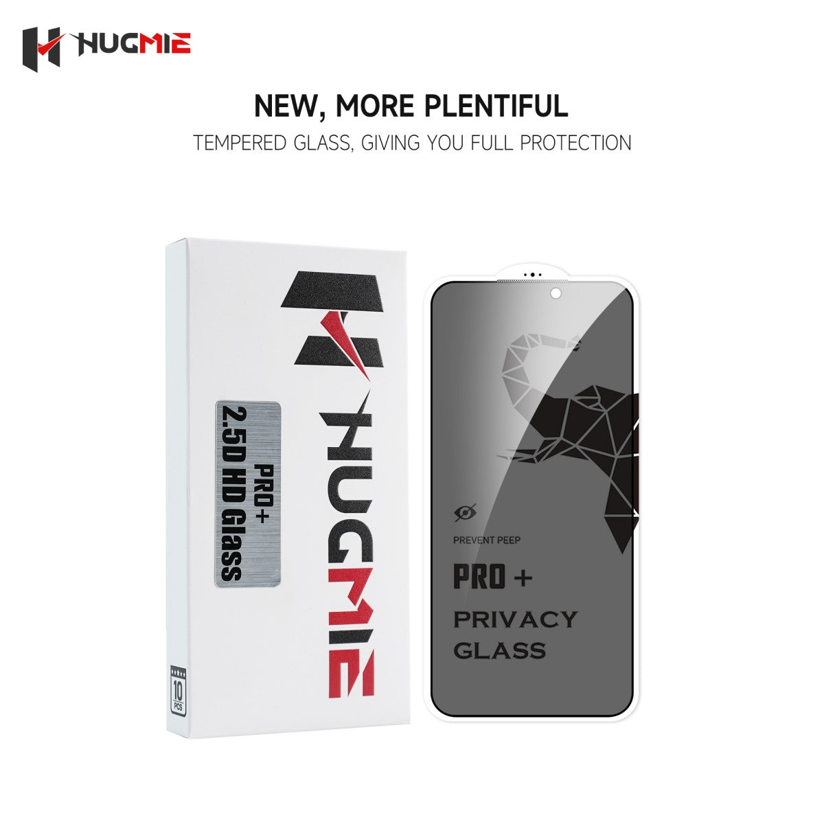 (10pcs/pack) Hugmie® Privacy Glass (iPhone/Samsung) Screen Protector