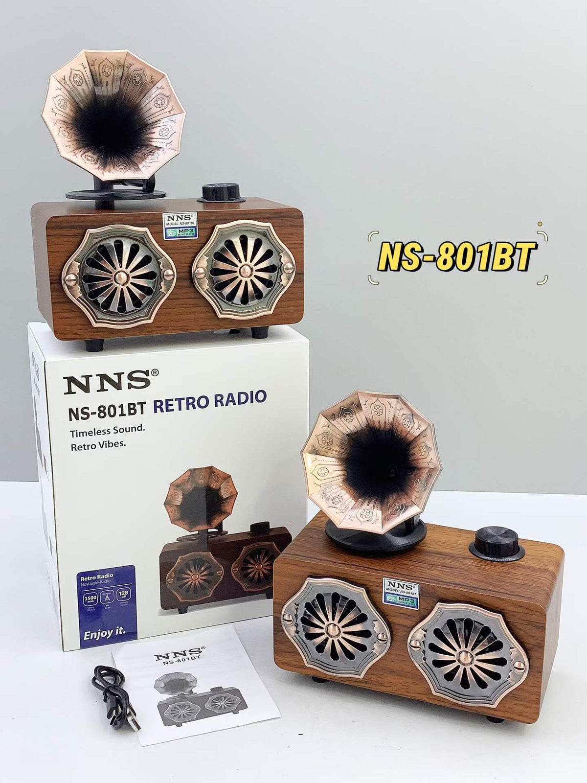 NNS Retro Portable Bluetooth Speaker