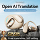 BASS AI-2 AI Translation Open Earphones