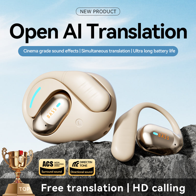 BASS AI-2 AI Translation Open Earphones