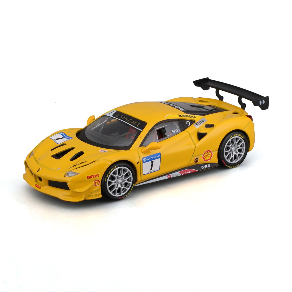 Bburago 1:43 Ferrari 488 Challenge 2017 Alloy Model Car