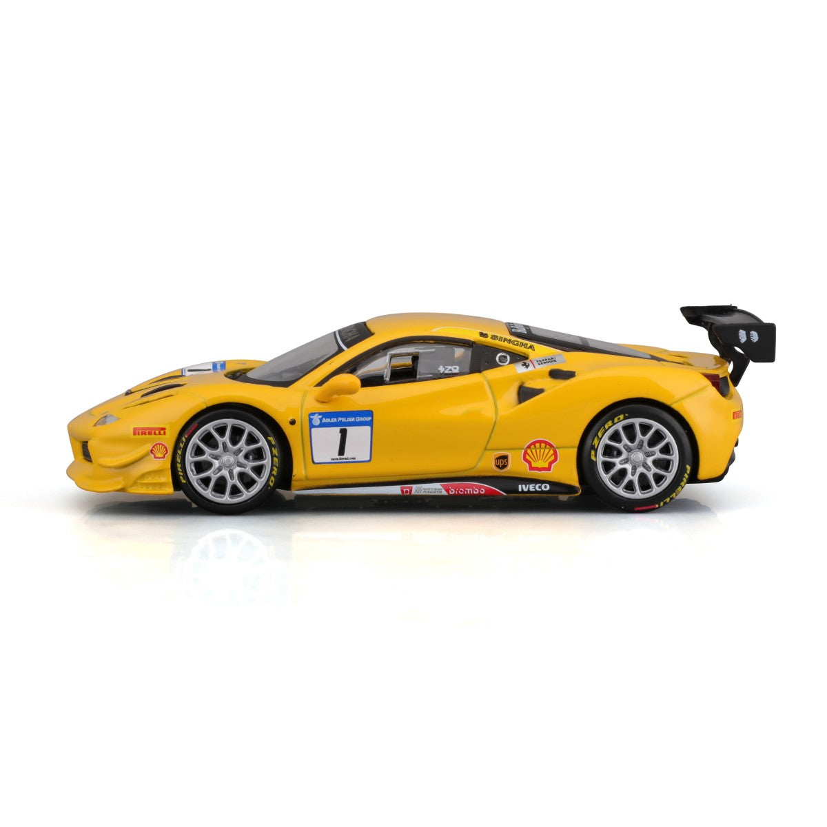 Bburago 1:43 Ferrari 488 Challenge 2017 Alloy Model Car