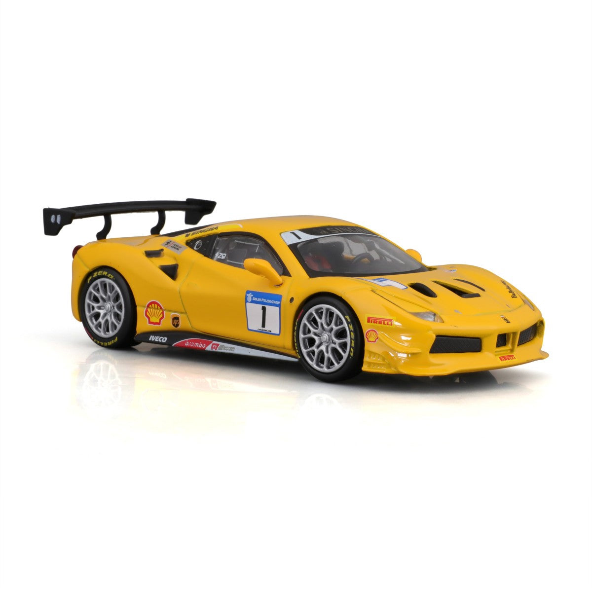 Bburago 1:43 Ferrari 488 Challenge 2017 Alloy Model Car