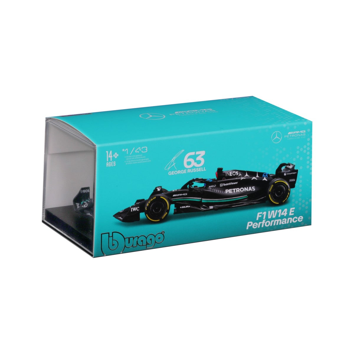 Bburago 1:43 F1 Mercedes-AMG Petronas W14 #63 George Russell