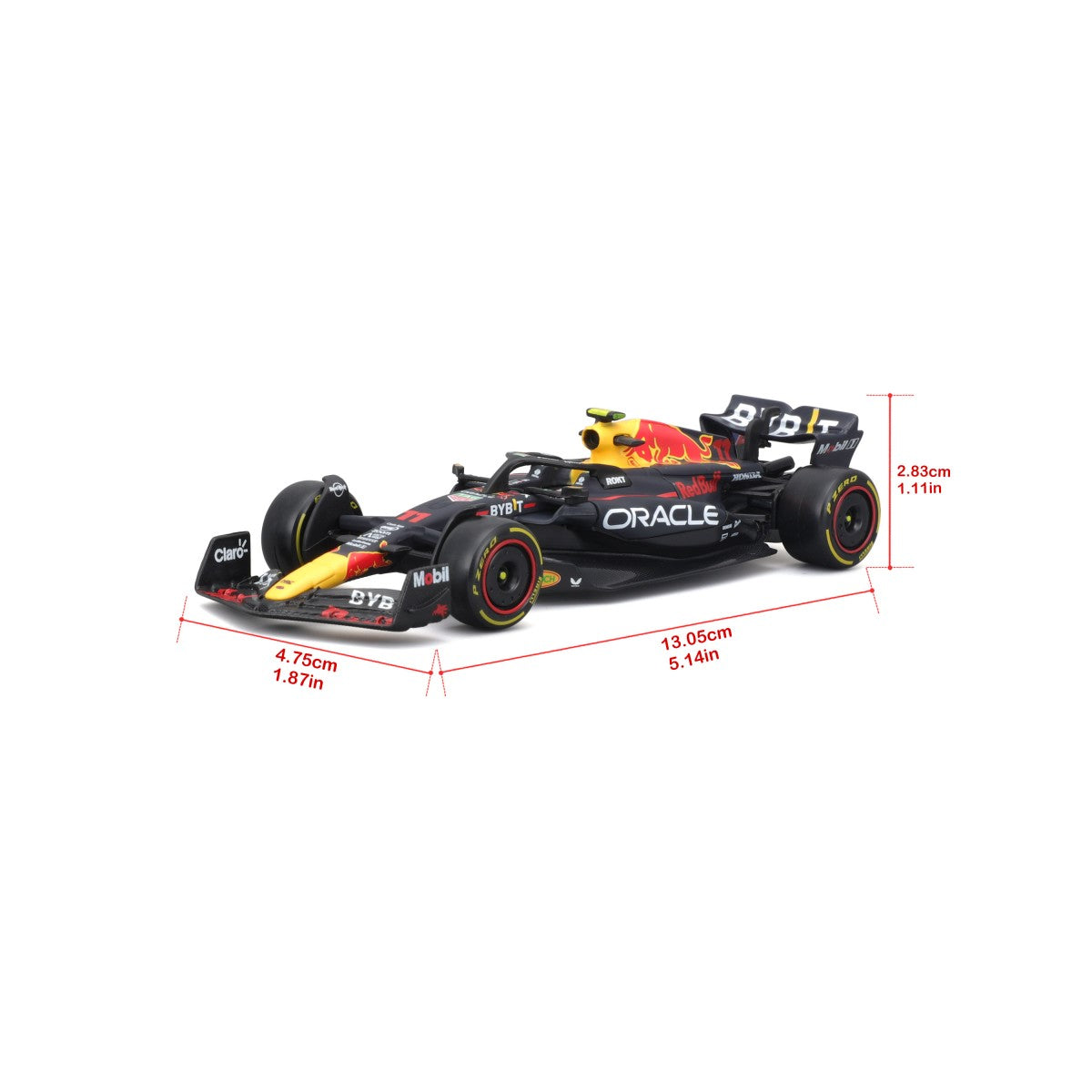 Bburago 1:43 F1 Car Model 2023 Red Bull Racing RB19 #11 Sergio Pérez