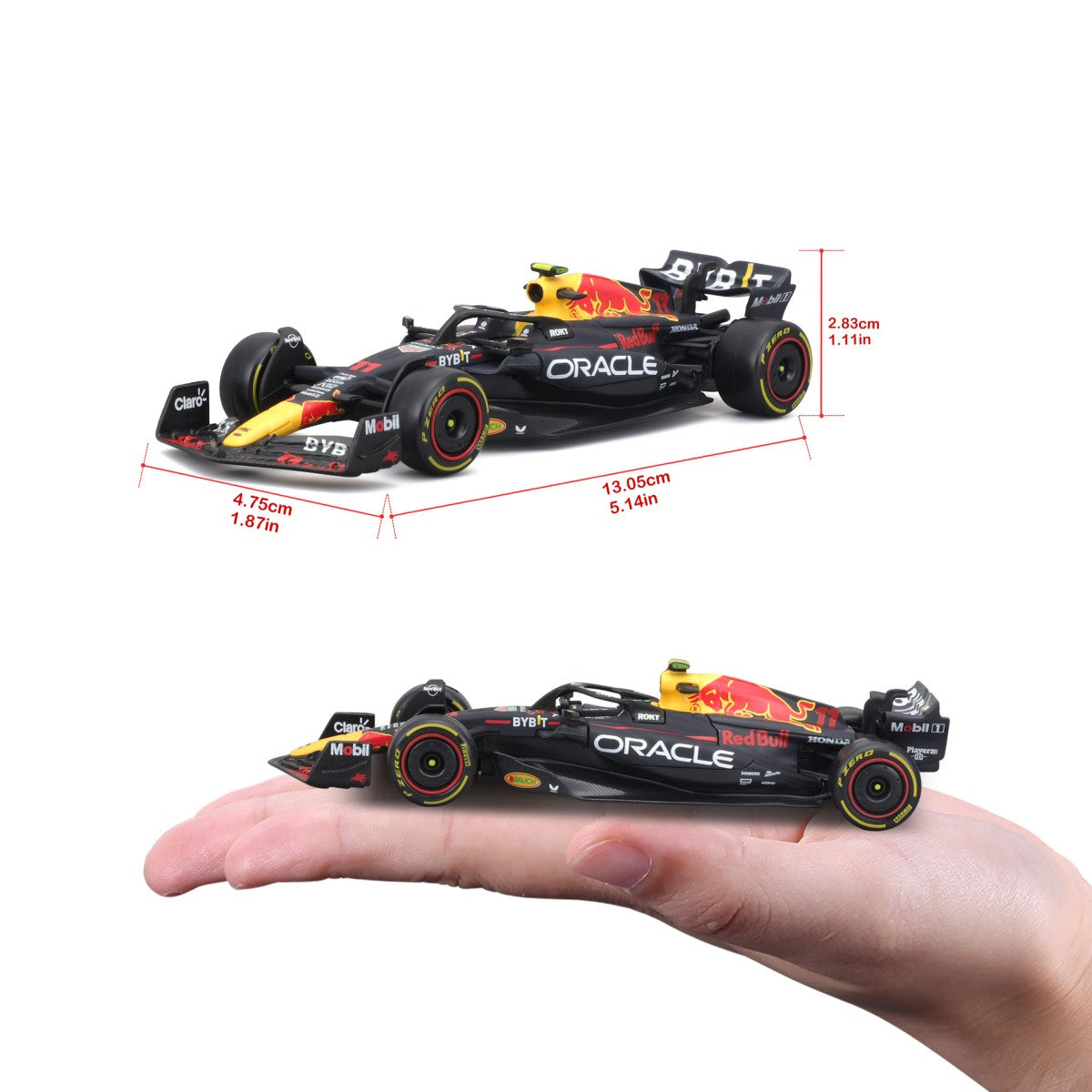 Bburago 1:43 F1 Car Model 2023 Red Bull Racing RB19 #11 Sergio Pérez