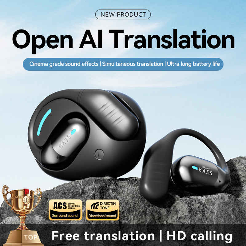 BASS AI-2 AI Translation Open Earphones