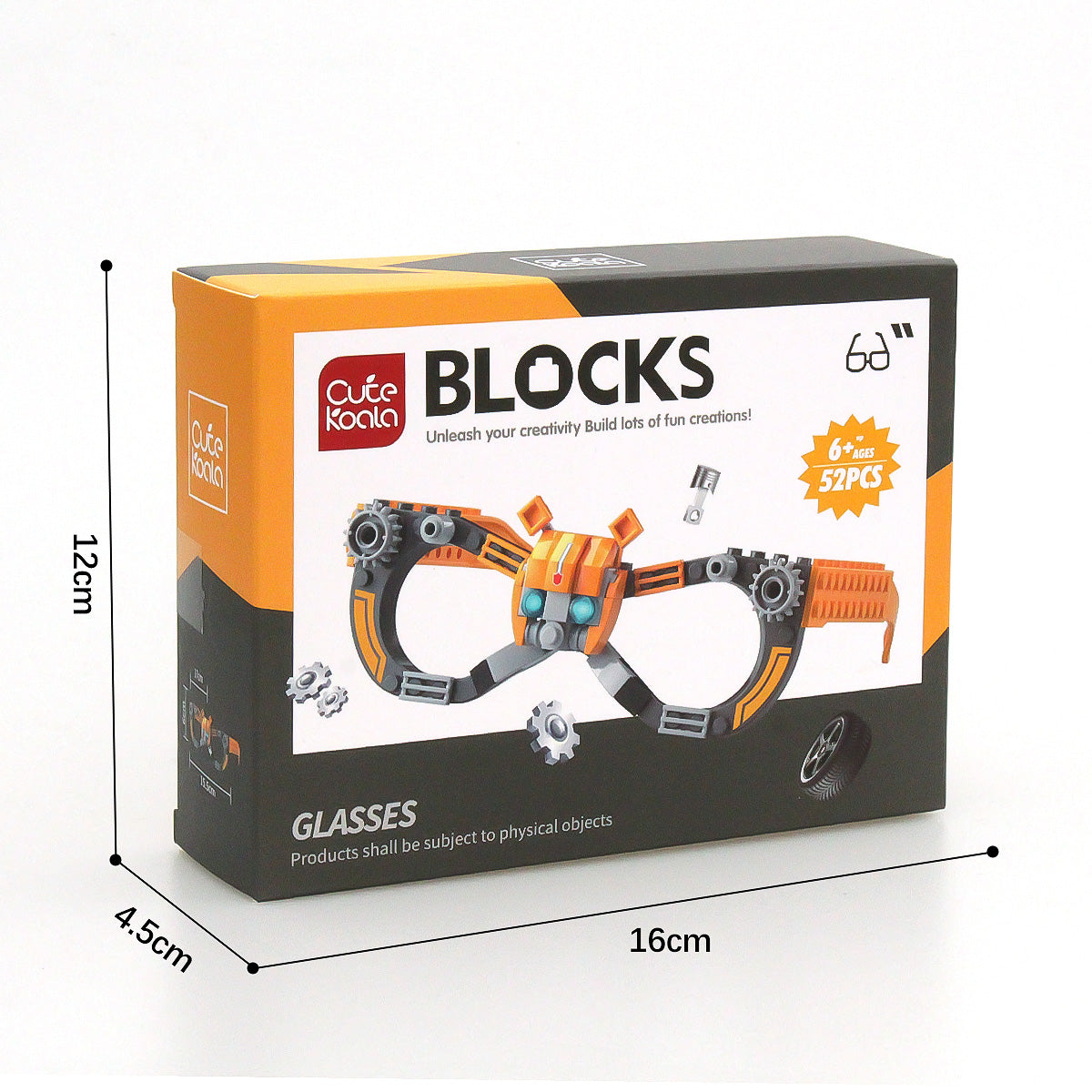 Kids DIY Glasses Building Block Set
