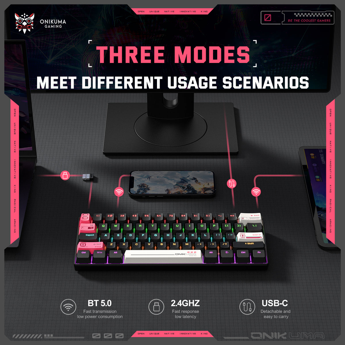 ONIKUMA Microphone , Gaming Keyboard / Mouse