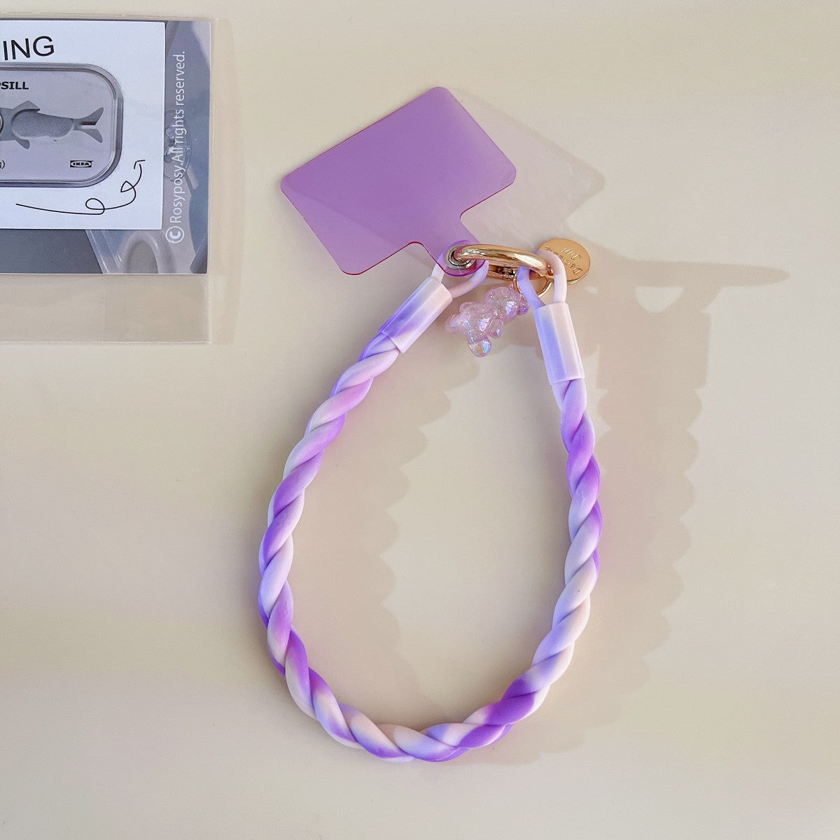 Luminous Bear Universal Silicone Phone Wrist Lanyard - Hugmie