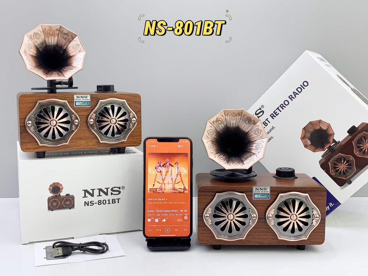 NNS Retro Portable Bluetooth Speaker