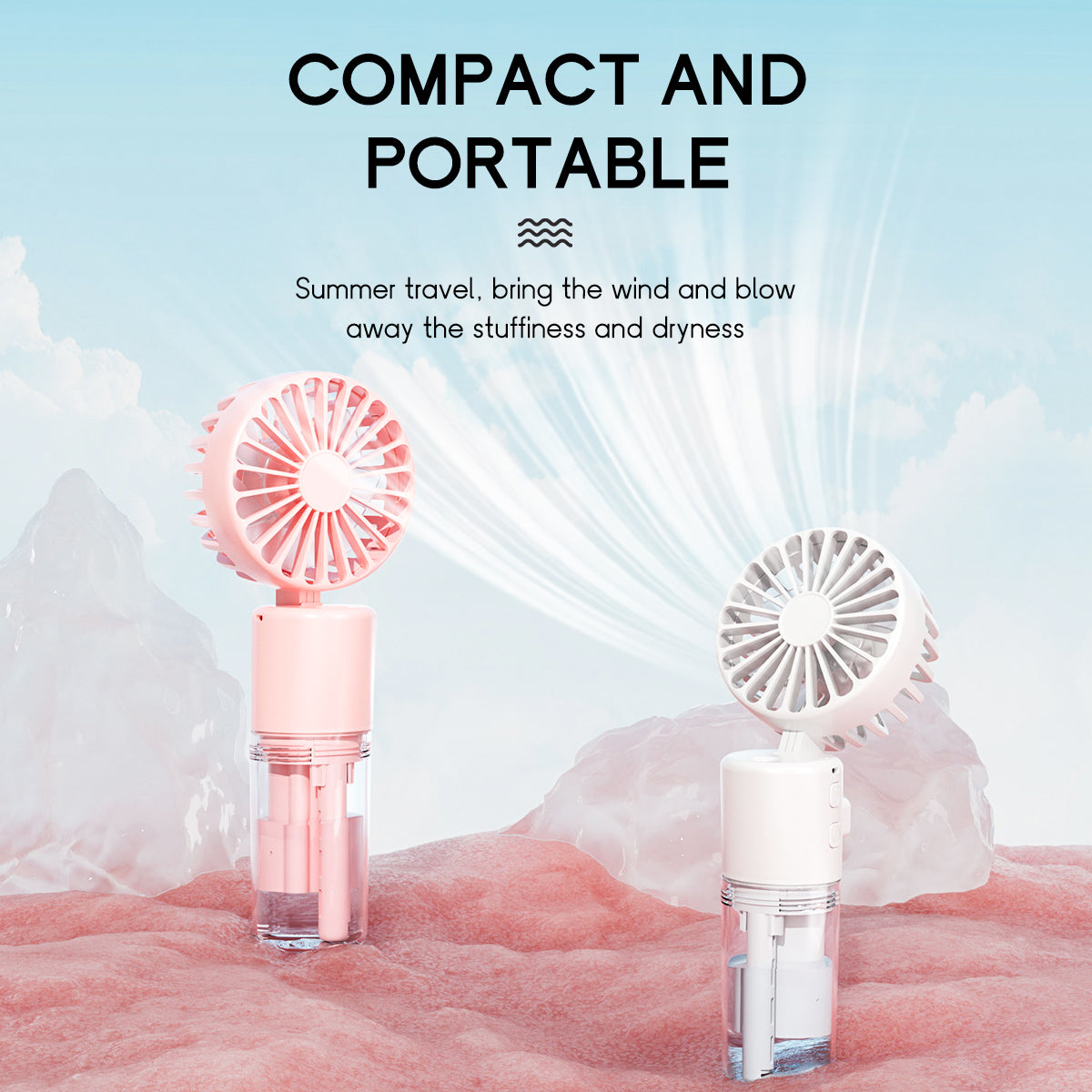 F2 Portable Handheld Misting Fan