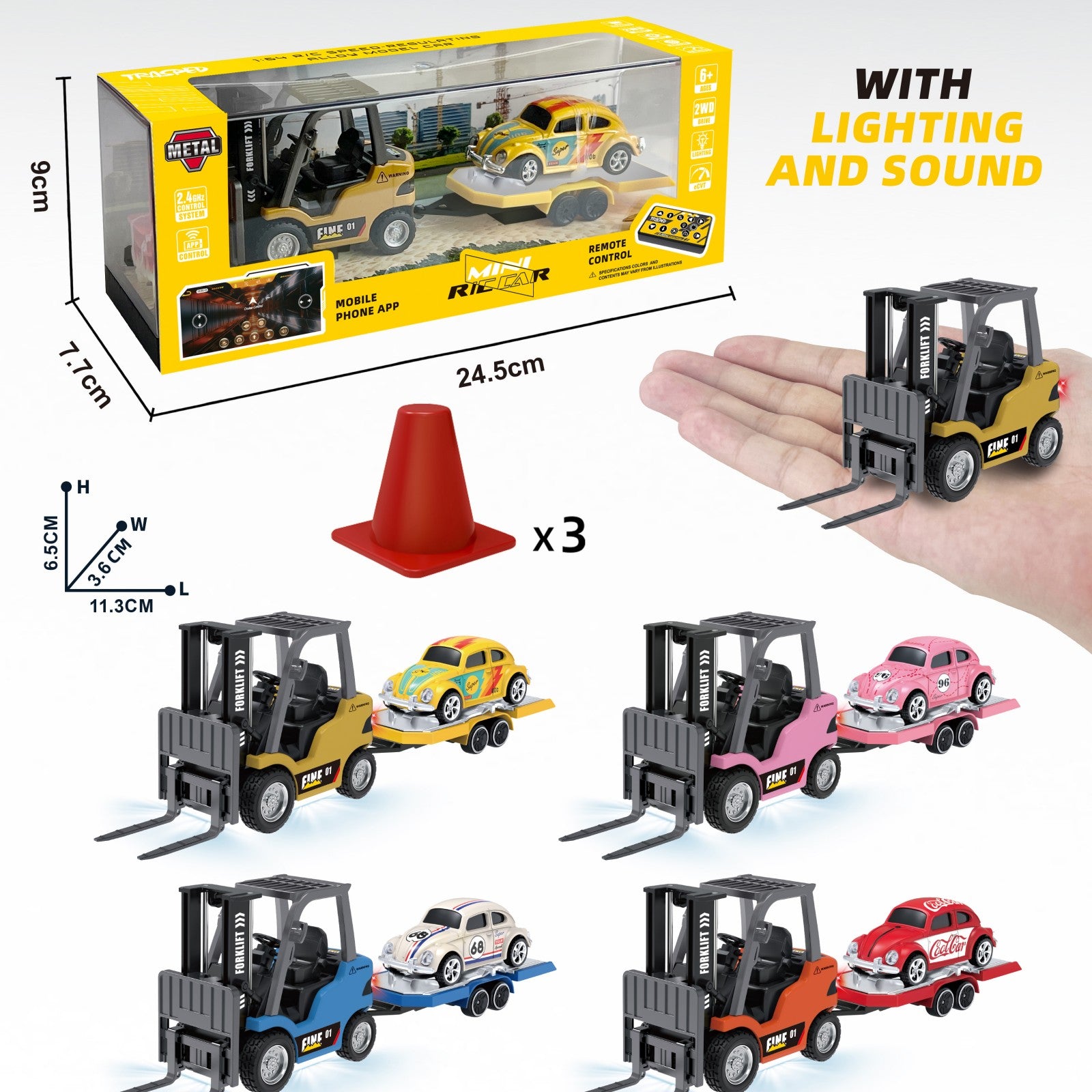 TRASPED Remote-controlled toy car