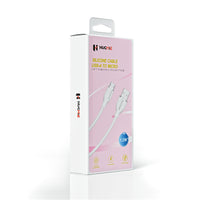 Hugmie Silicone USB-A to Micro Fast Charging Cable 1.2M-White