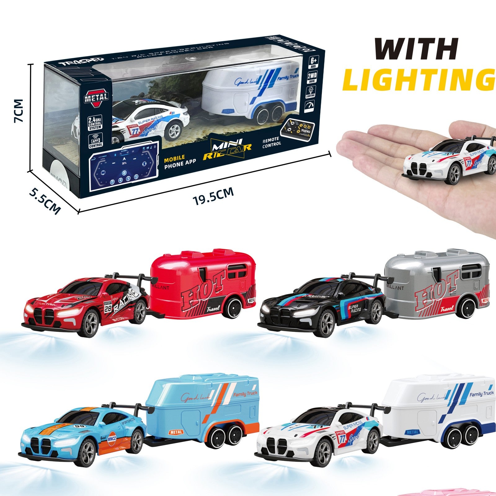 TRASPED Remote-controlled toy car