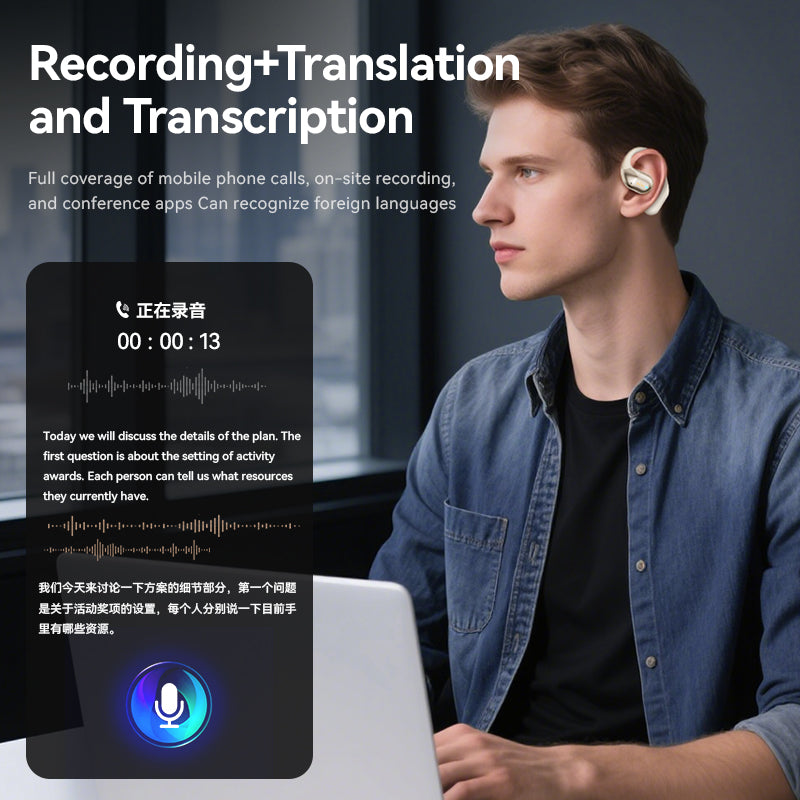 BASS AI-2 AI Translation Open Earphones