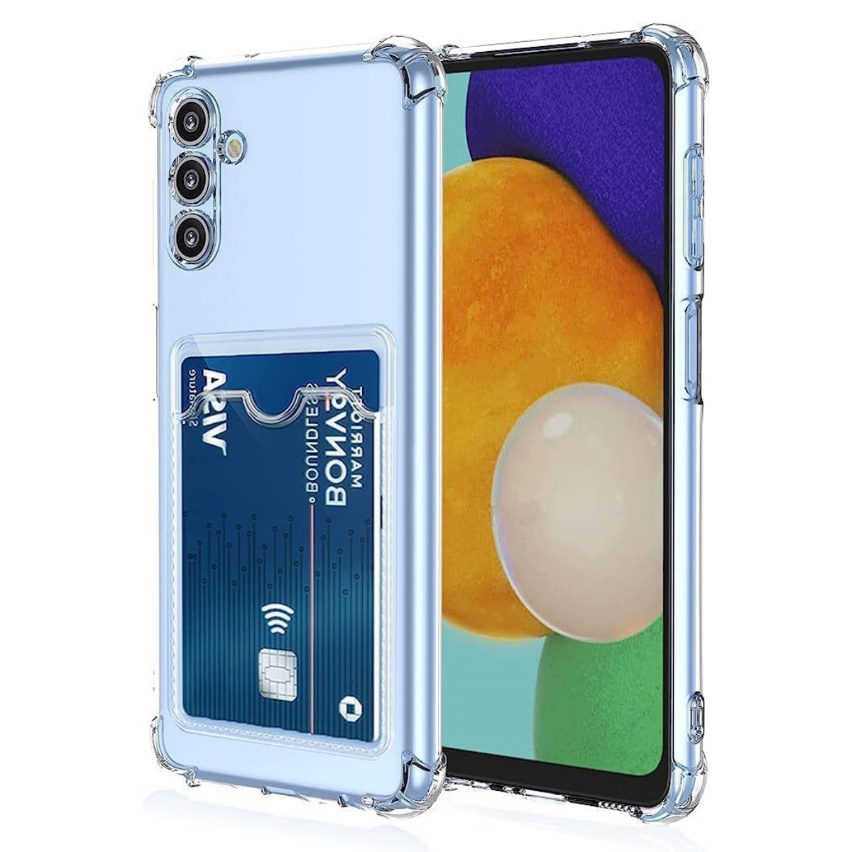 Gel Card (Samsung) Clear Case with Card Slot
