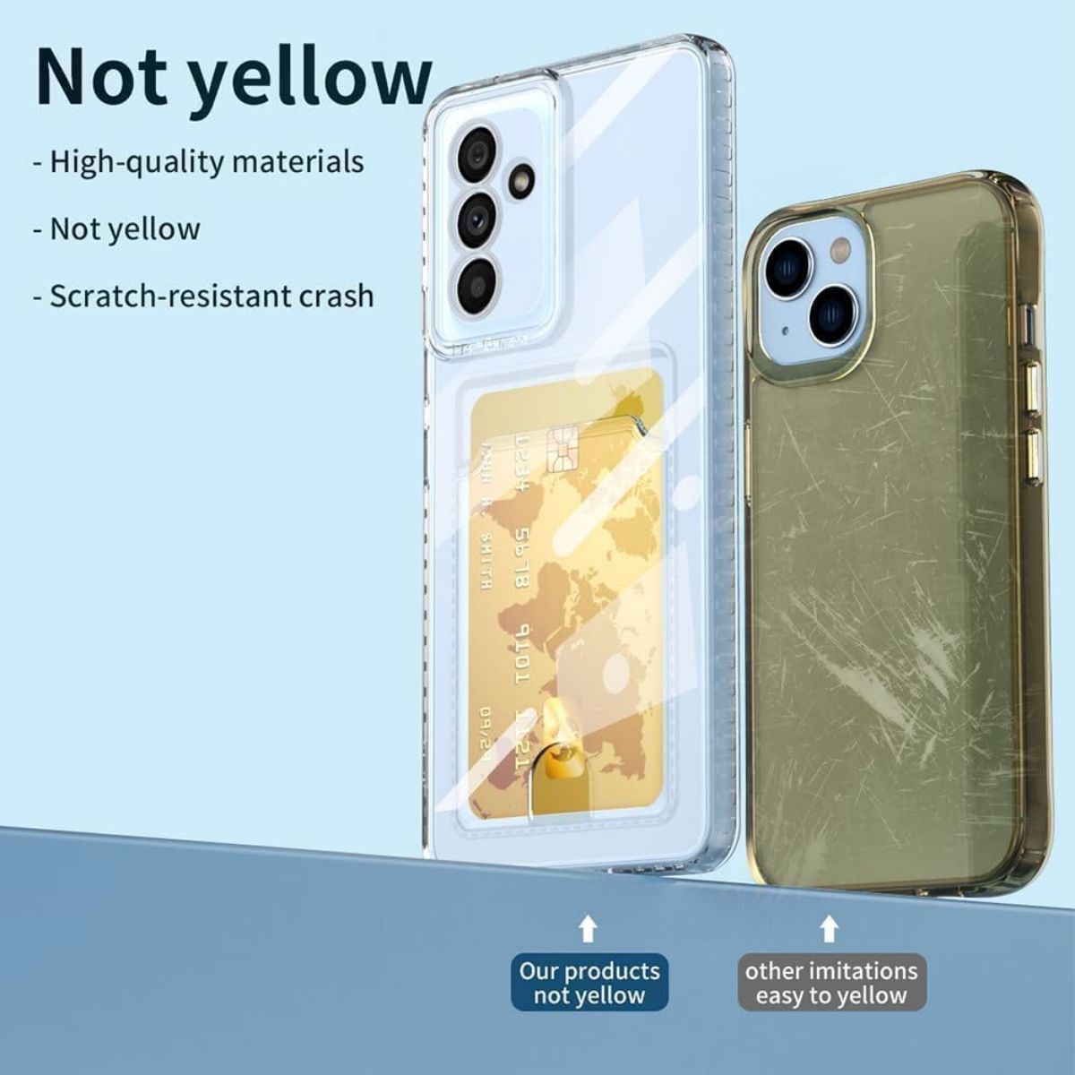 Gel Card (Samsung) Clear Case with Card Slot
