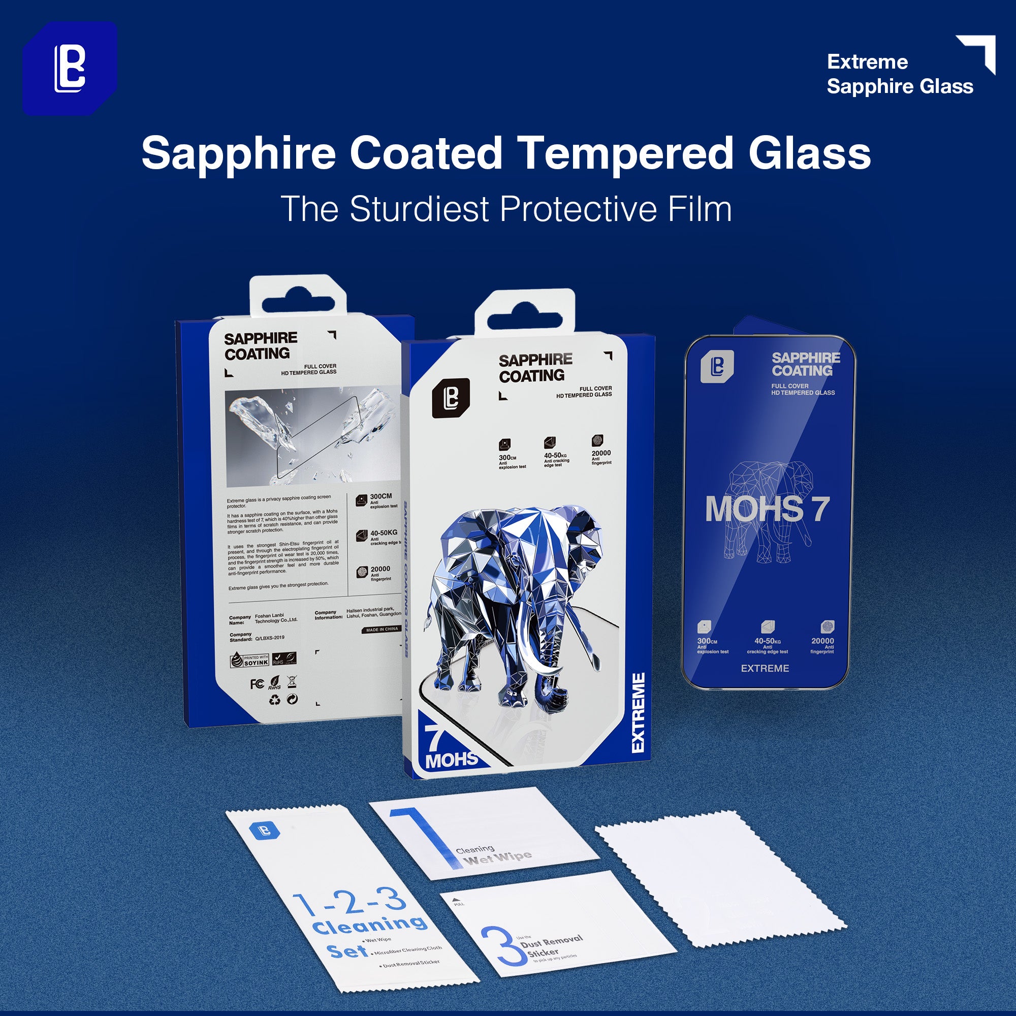 Sapphire Coated Tempered Glass Screen Protector