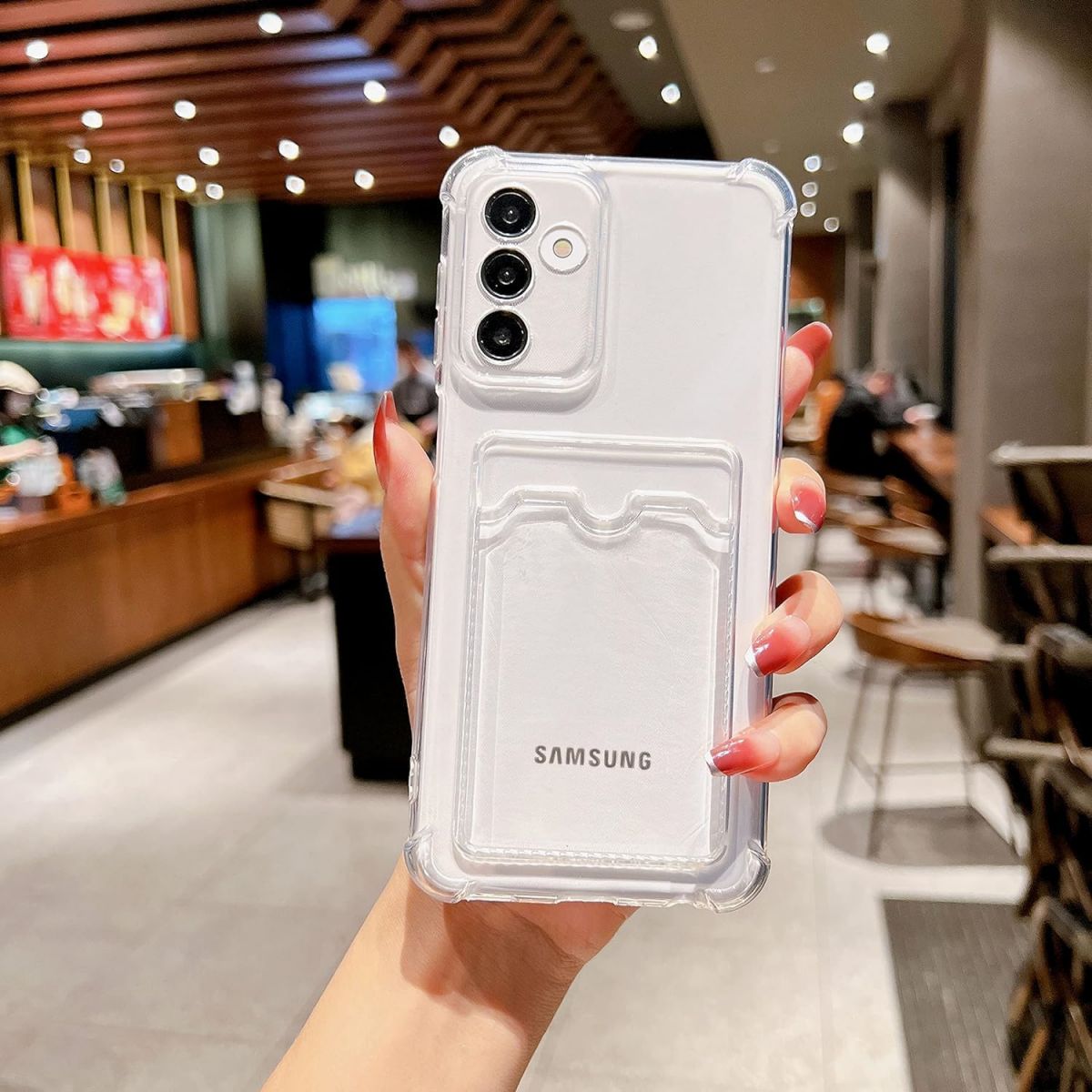 Gel Card (Samsung) Clear Case with Card Slot