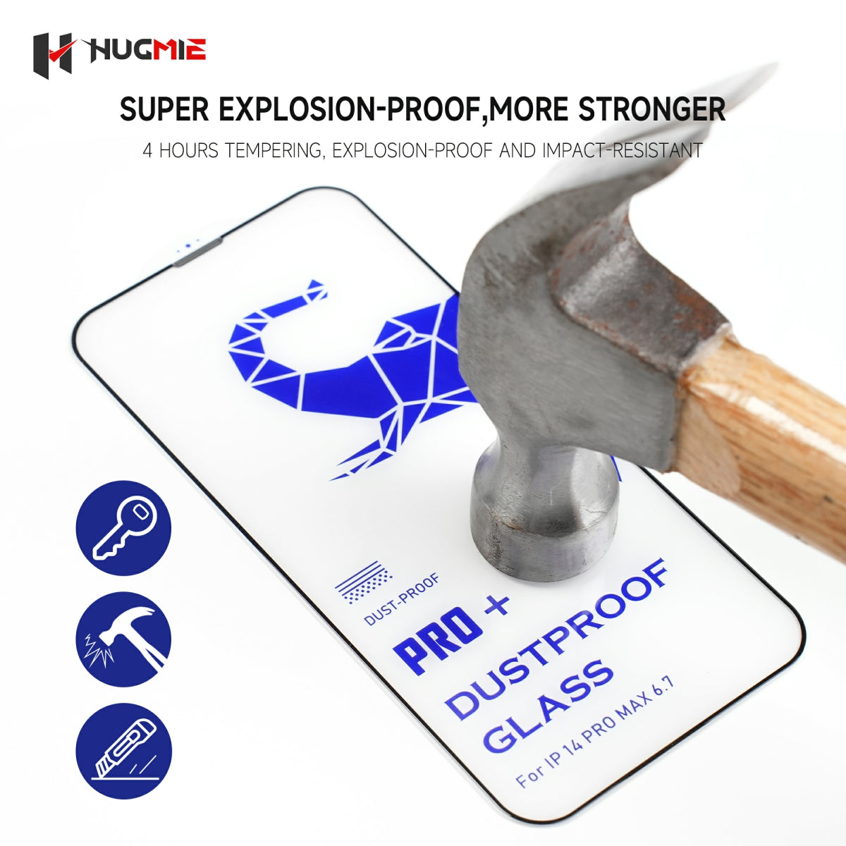 Hugmie® Dustproof KING Glass (iPhone/Samsung) Screen Protector