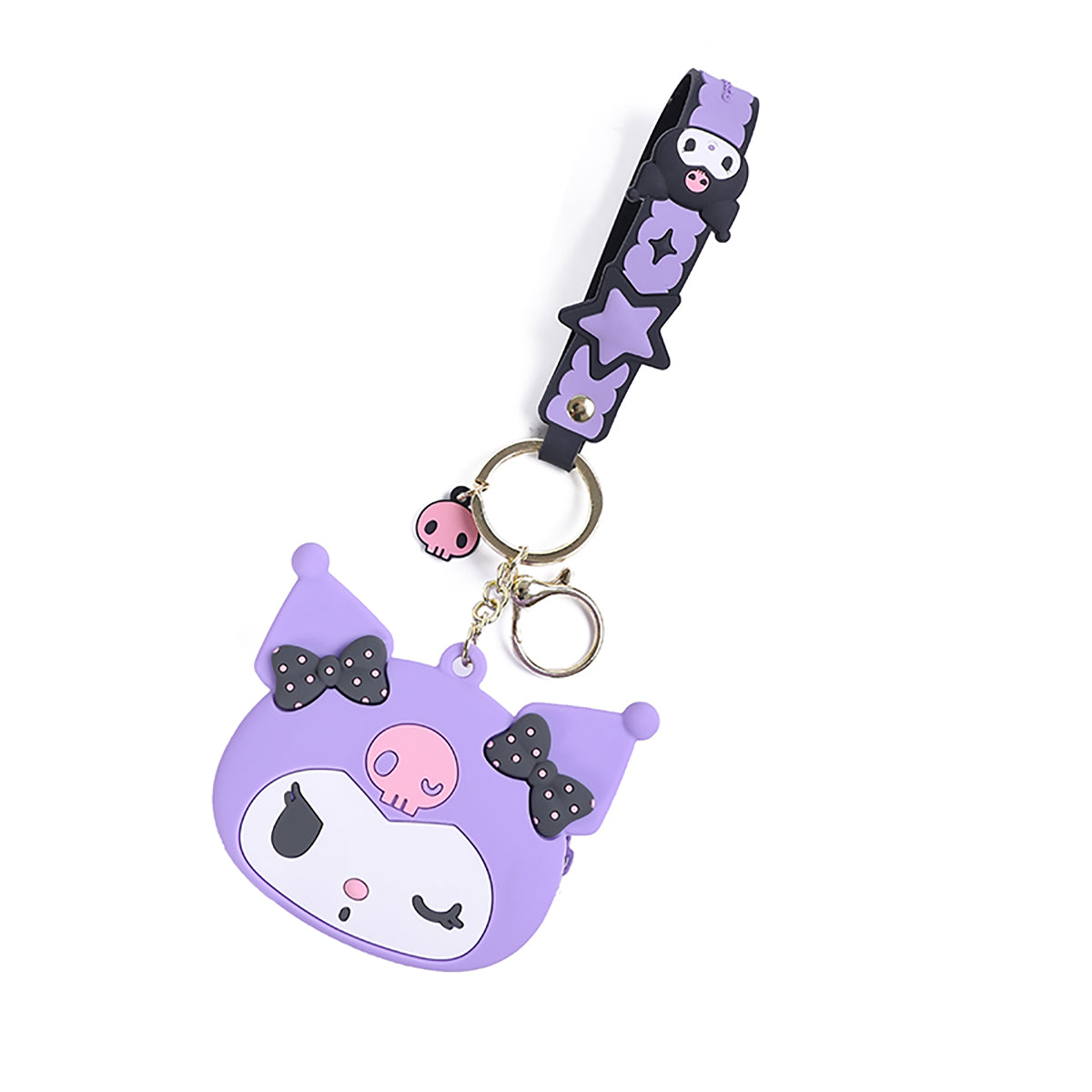 Cartoon Silicone Coin Purse Keychain