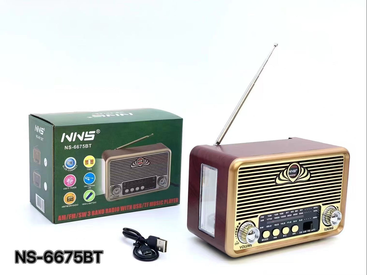 NNS Retro Portable Bluetooth Speaker